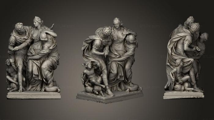 Statues antique and historical (Arria and Paetus, STKA_0746) 3D models for cnc